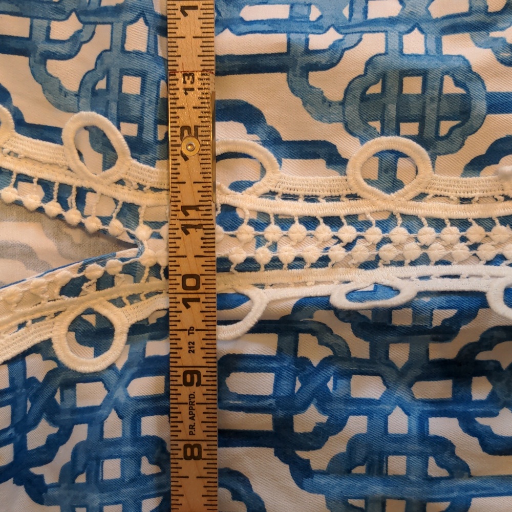 Mud Pie Women's Size L 12-14 Sleeveless Geometric Print One Piece Dress - Picture 12 of 16